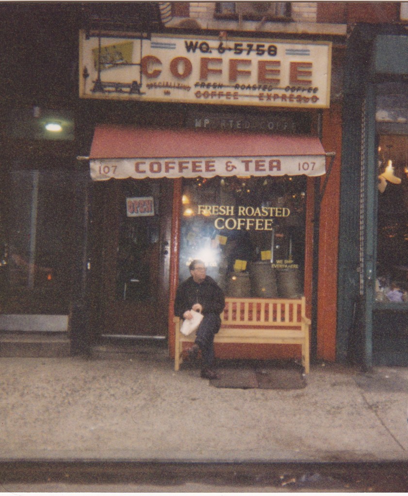 SLIM PICKINGS...one of the few cafes in the East Village in the 80s