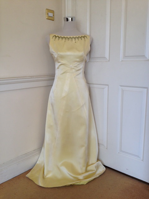 STUNNING...this full-length Audrey Hepburn-style gown is for sale in the shop
