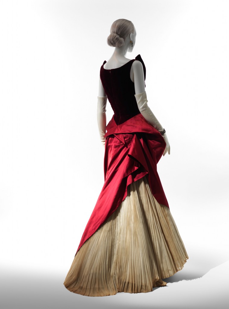 ballgown on display at the Met's exhibition
