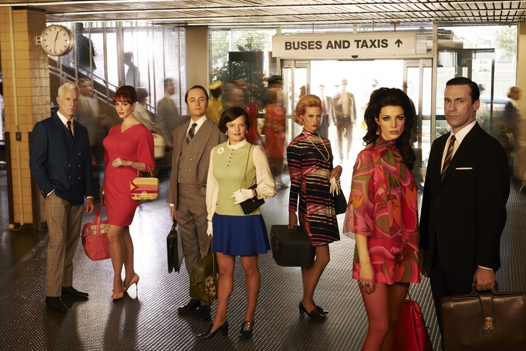 PLENTY OF BAGGAGE...The cast of Mad Men in the 7th, and final, series