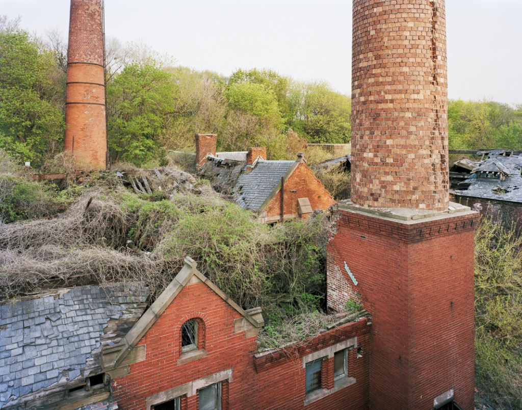 OVERGROWN...boilerplant from morgue roof  Photo © Chris Payne
