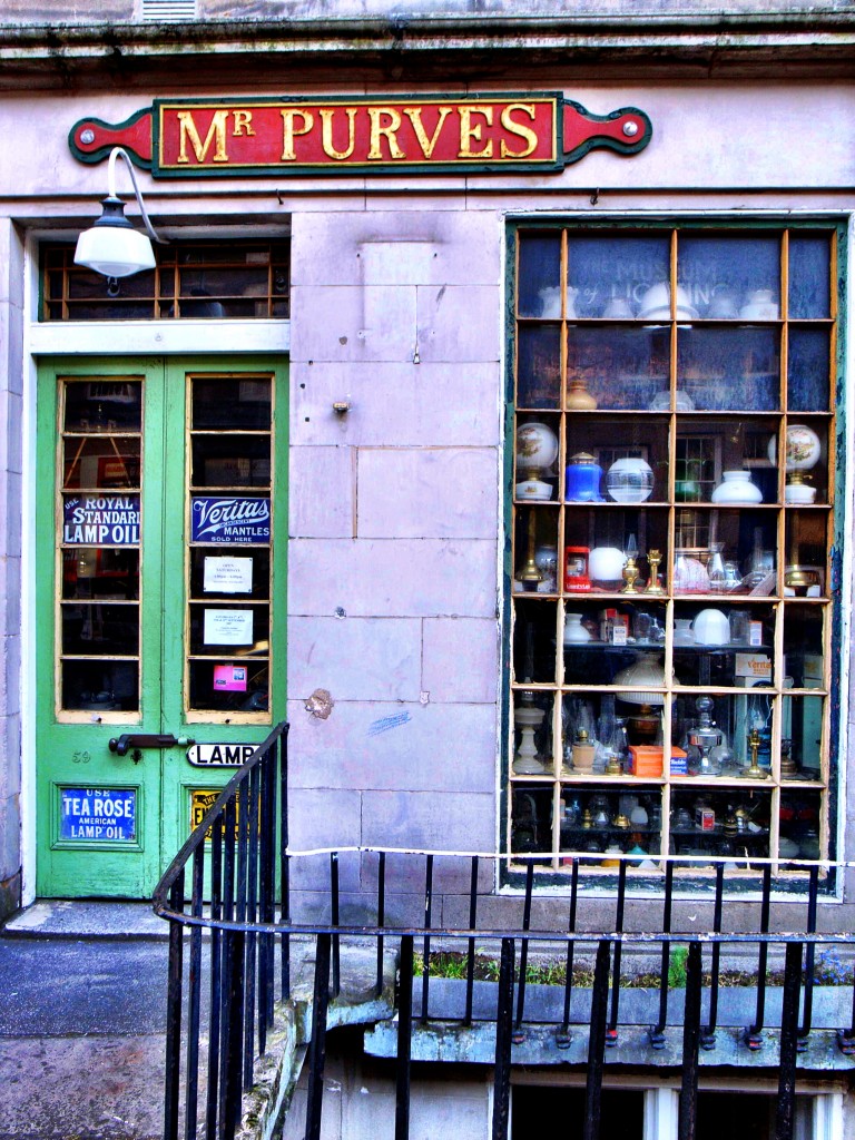 QUIRKY...Mr Purves's lamp shop