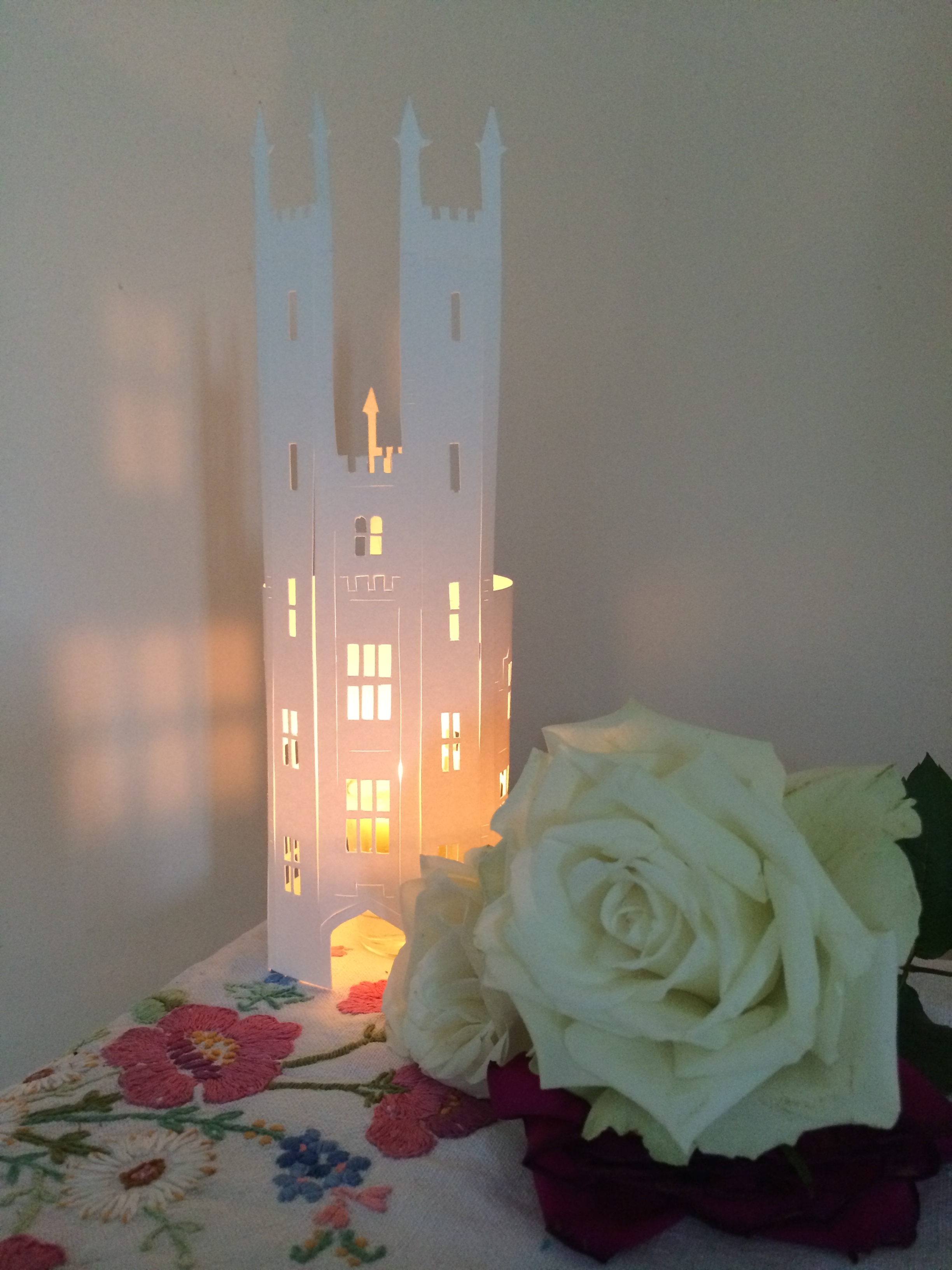 Tower cut candle