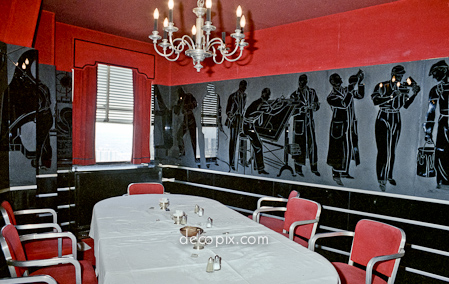 SEEING RED...Walter Chrysler's private dining room. Pic by Decopix.com