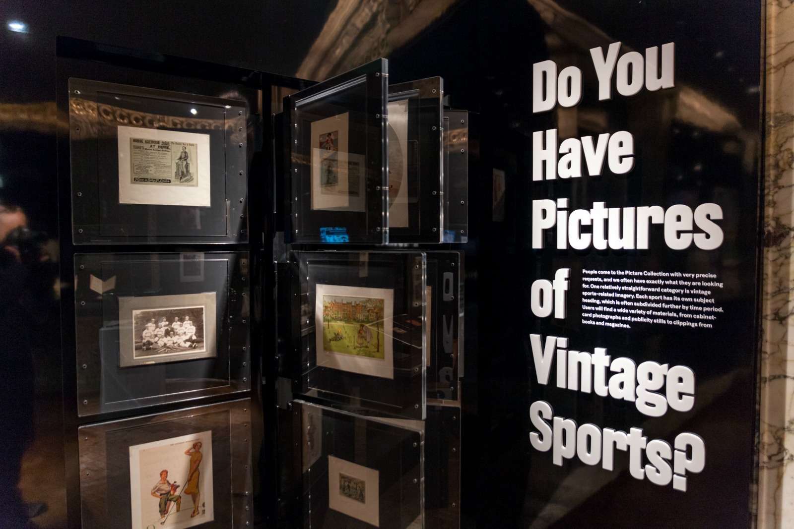 HISTORY...vintage sports are featured in the show ©NYPL