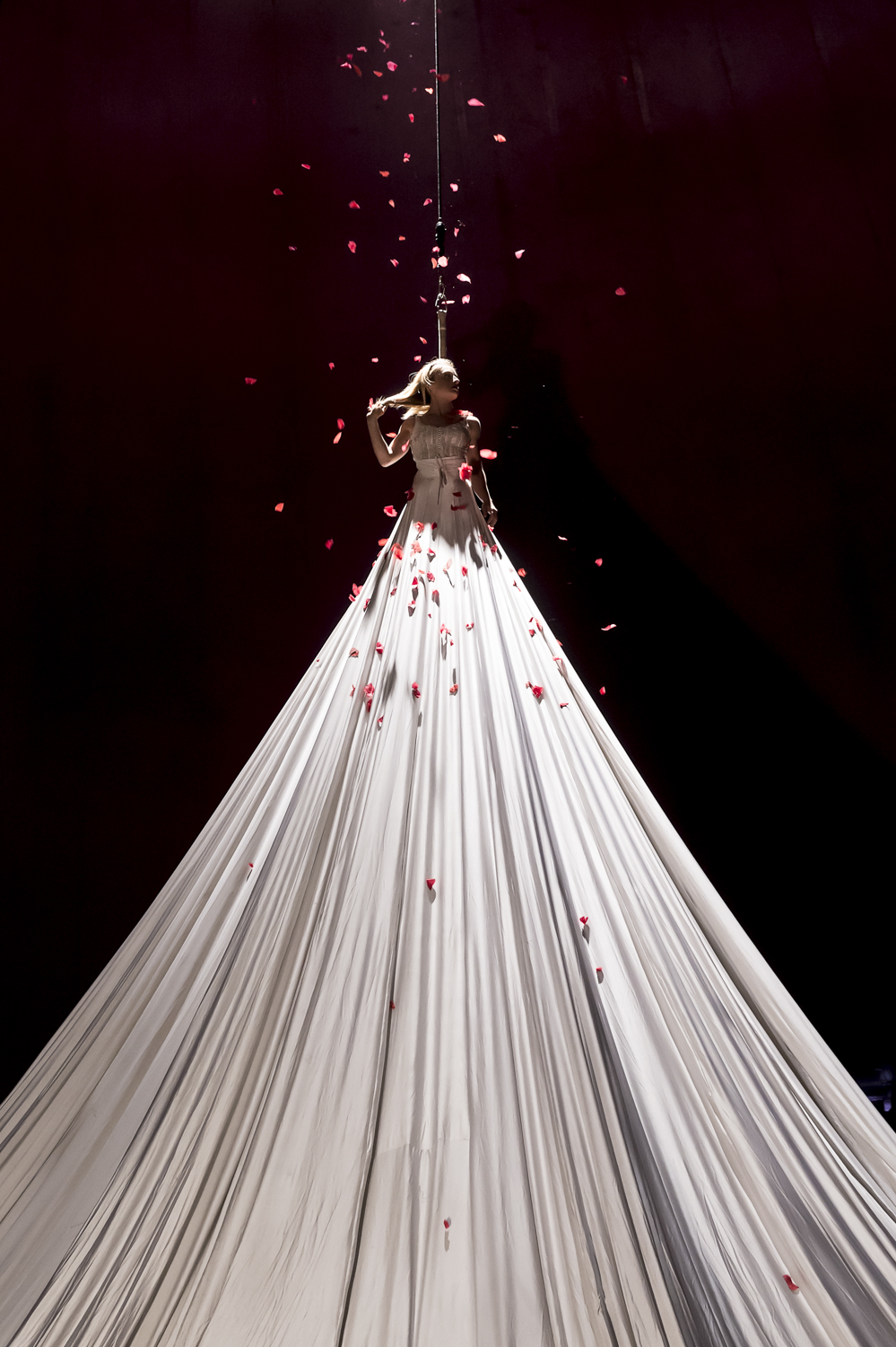 Stunning 20ft-high dress which is part of Bianco circus @Sigrid Spinnox